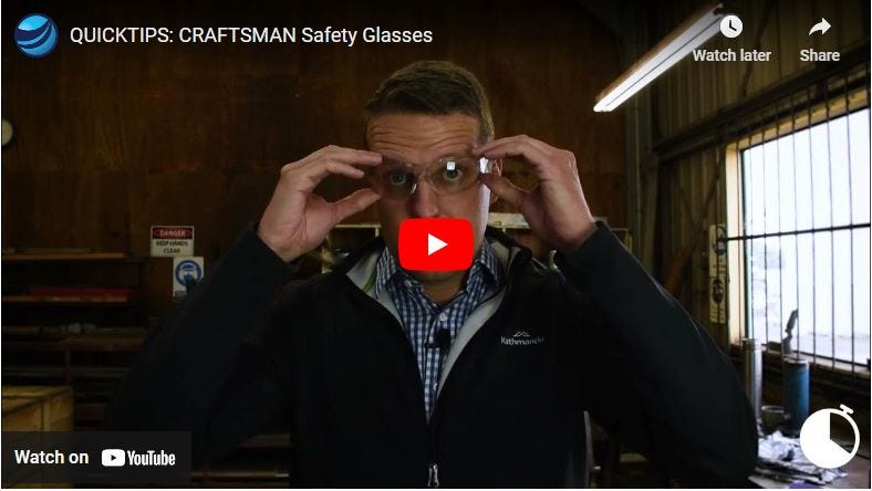 Safety glasses designed for the NZ engineer!