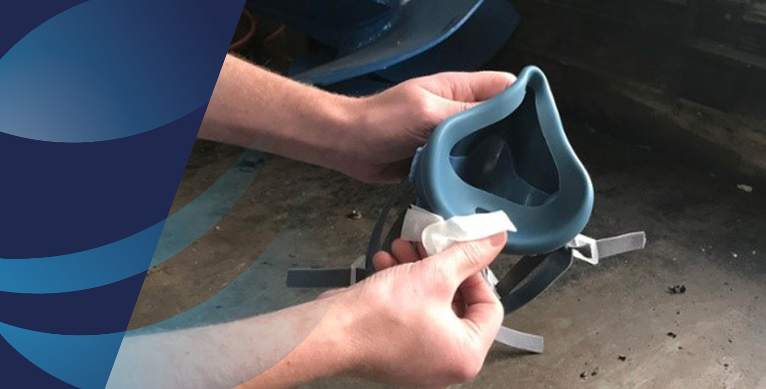 How do you clean a respirator?