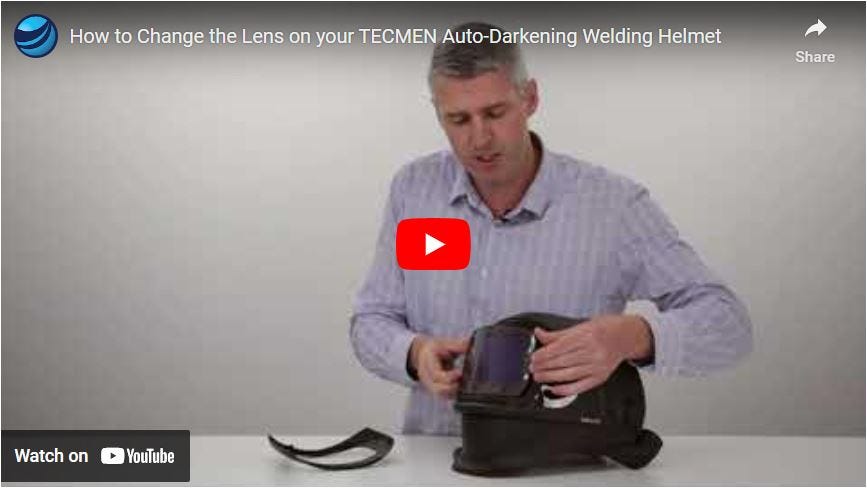 How to Change the Lens on your TECMEN Auto-Darkening Welding Helmet