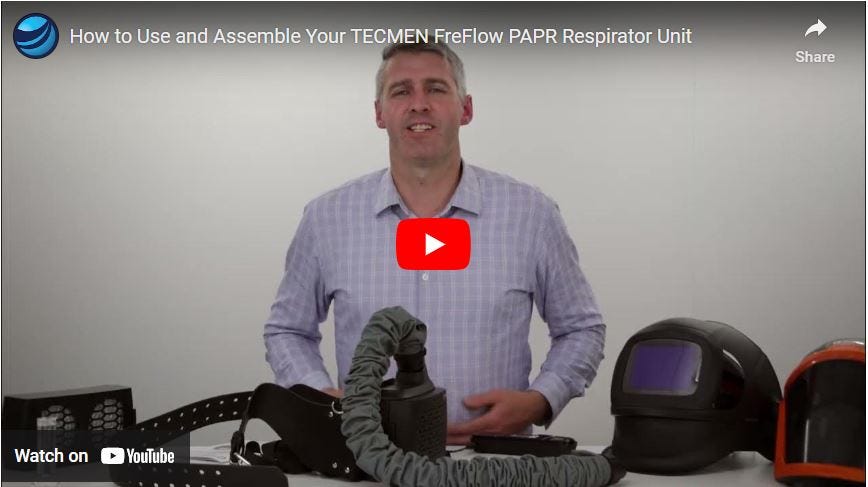 How to Use and Assemble Your TECMEN FreFlow PAPR Respirator Unit