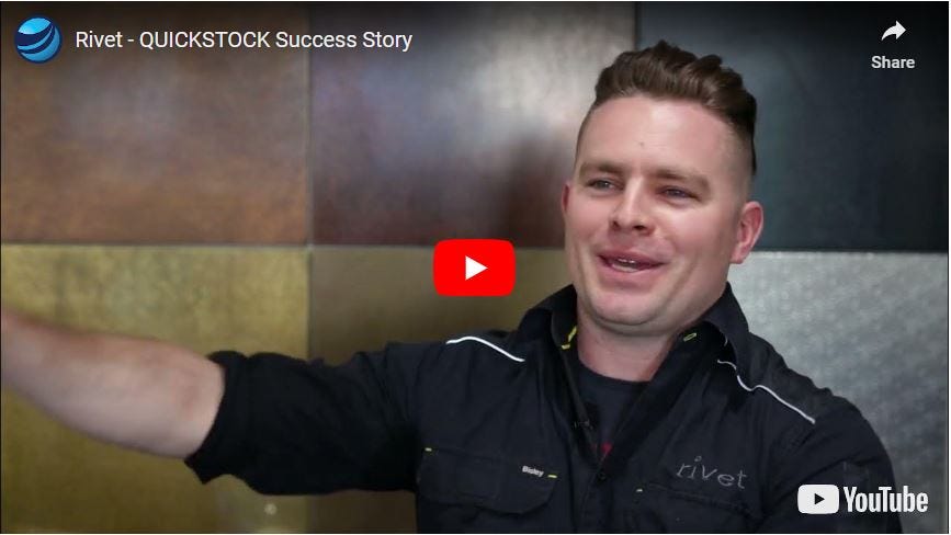 QUICKSTOCK™ Slotted Right In For Rivet